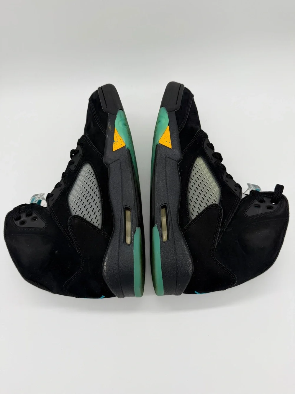 Nike Air Jordan 5 Retro DD0587-047 Basketball Shoes Black Aqua Men's - Size 10.5